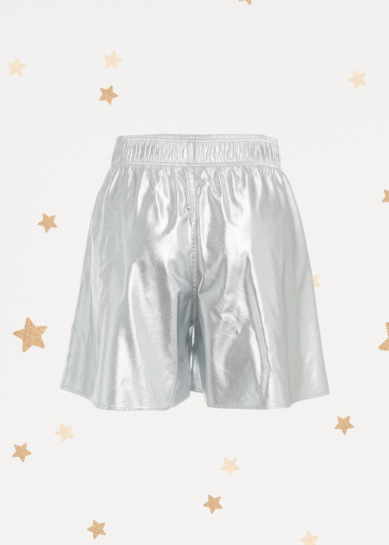 Silver Shorts Pants