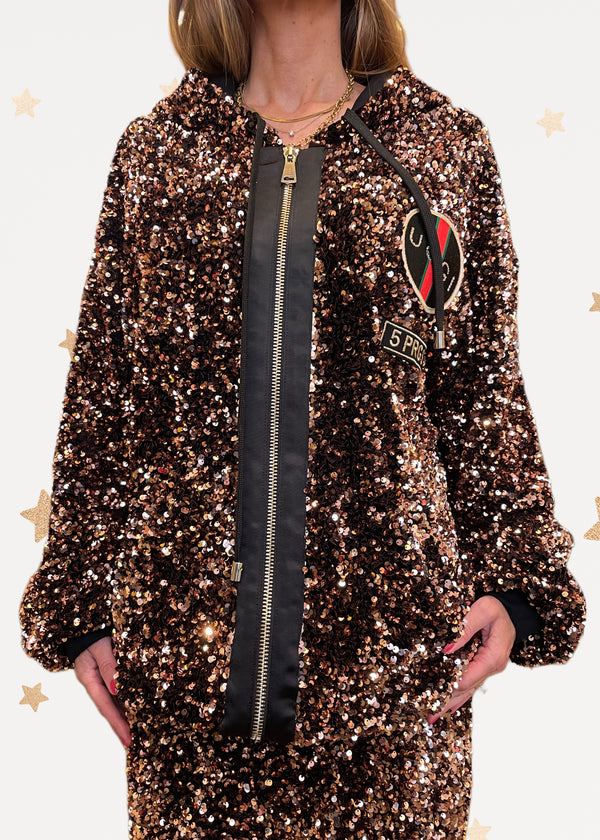 Paillettes Bomber Jacket