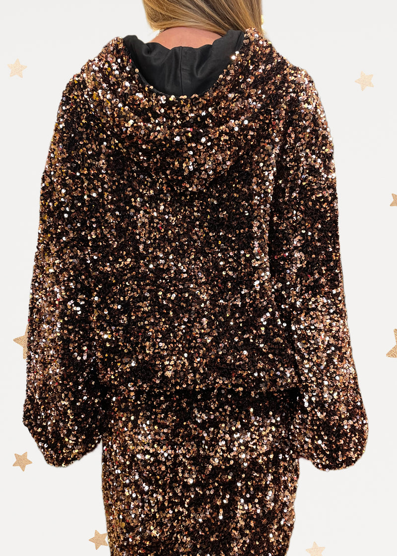 Paillettes Bomber Jacket
