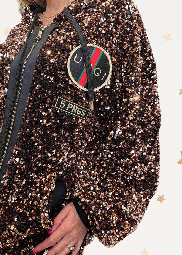 Paillettes Bomber Jacket