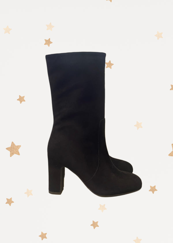 Black Suede Boots