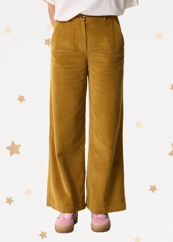 Velvet Mustard Pants