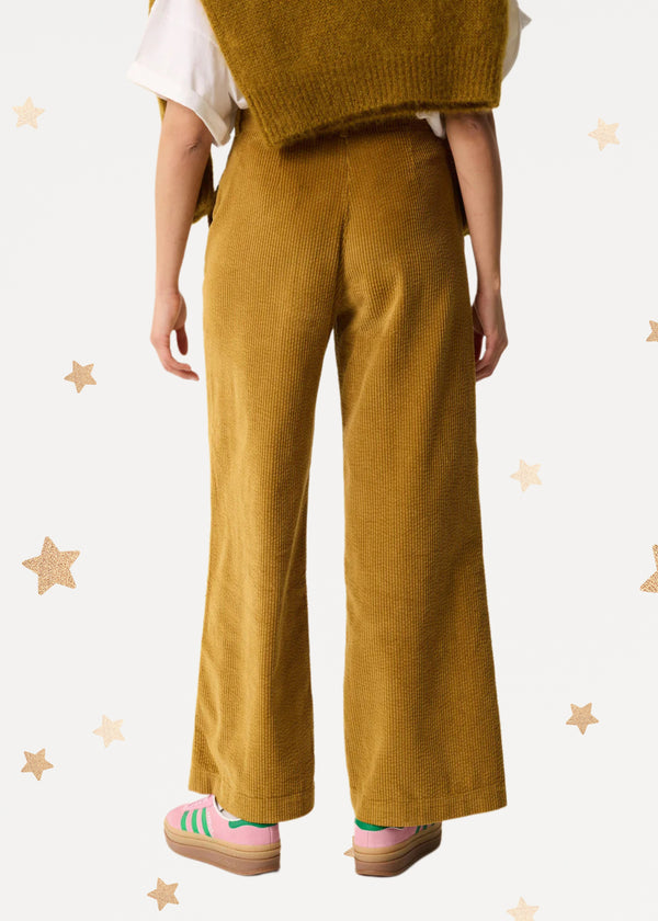 Velvet Mustard Pants