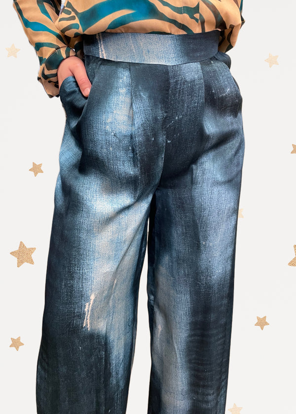 Blue Denim Pants