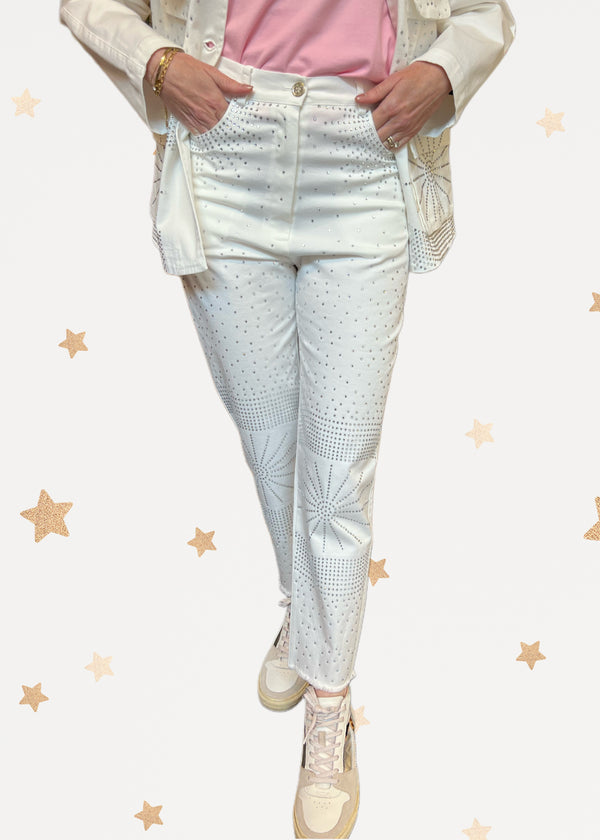 Swarovski White Denim