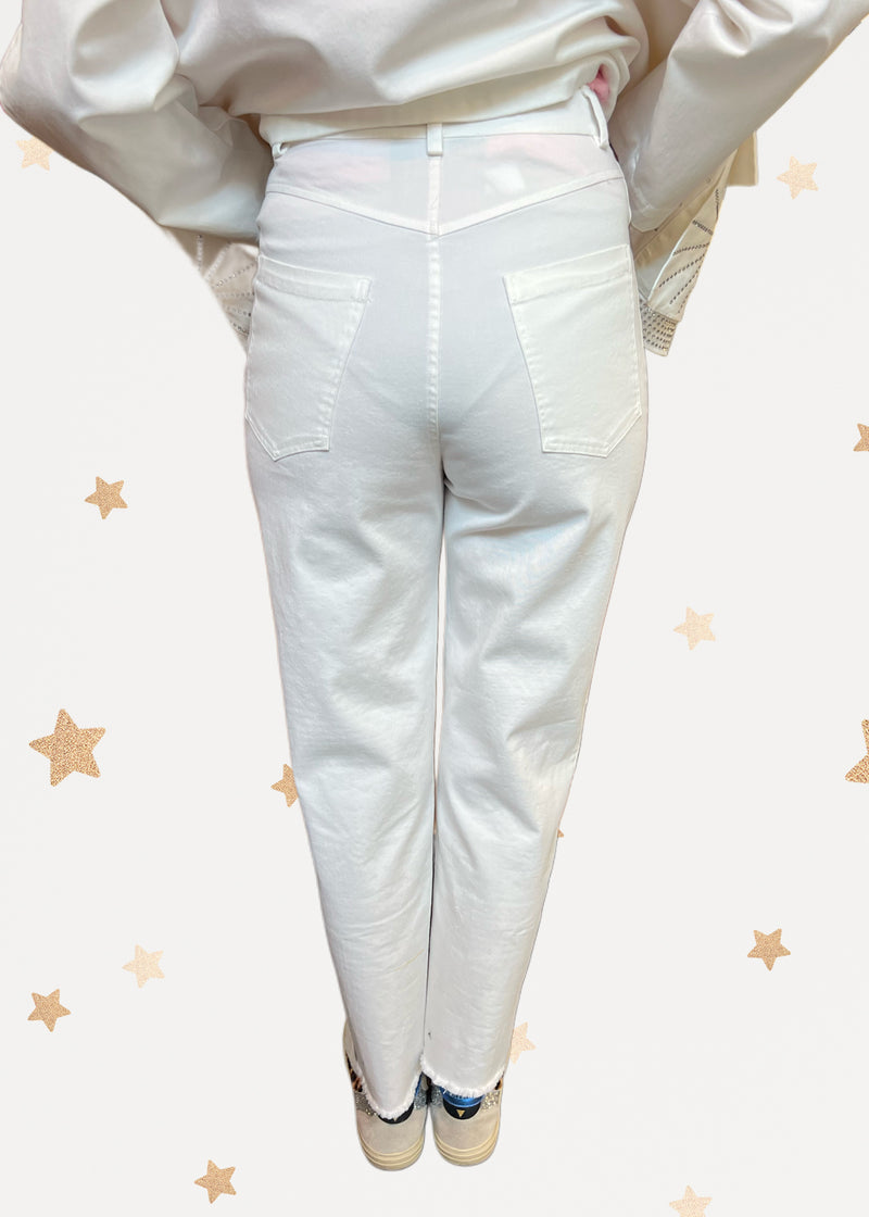 Swarovski White Denim
