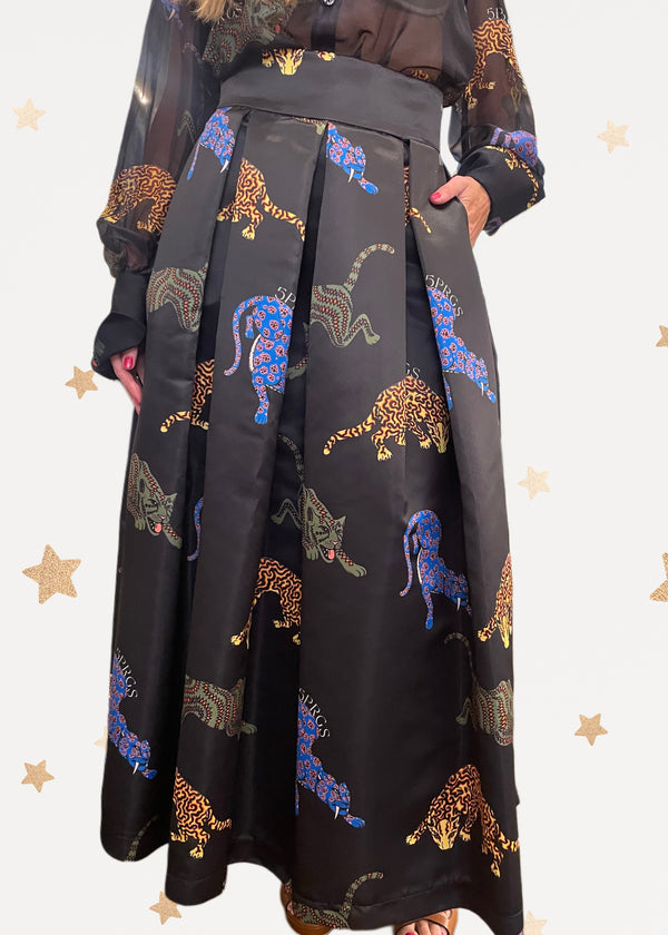 Tiger Black Skirt
