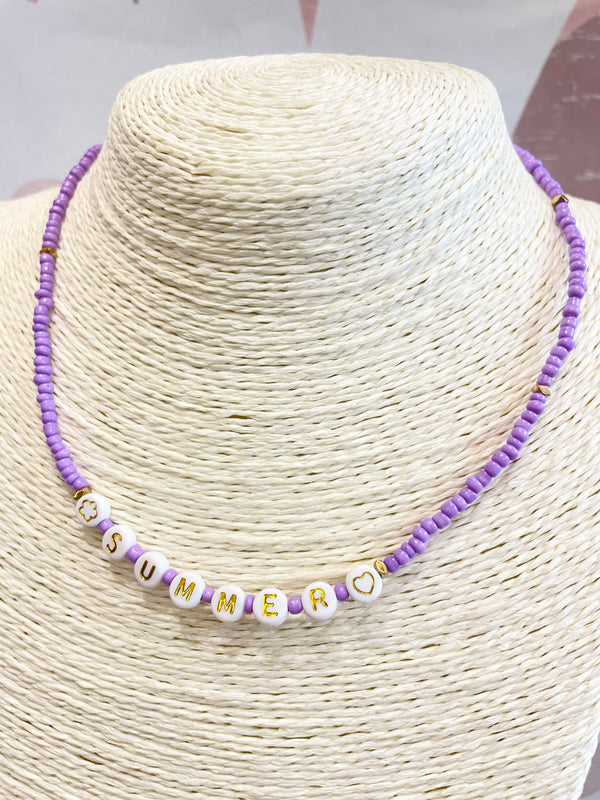 Summer Lilac Necklace